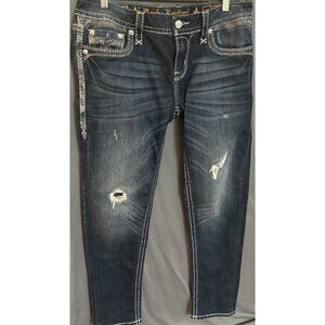 Rock Revival Women’s Allie Skinny Jeans Size 31 Inseam 29